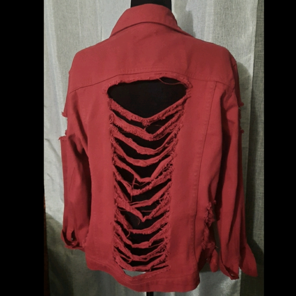 Red Denim Jacket